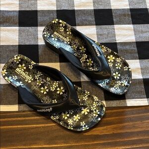 Aerosoft flip flops flowers 38 7